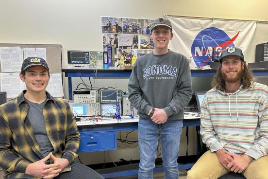 From left to right: Jason Knight-Han, Andrew Terrazas and Blake Janowicz