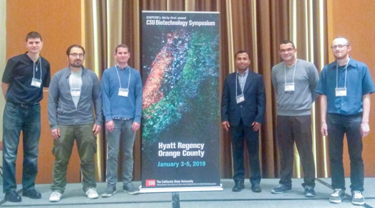 From left to right: James Normantas, Dr. Mohamed Salem, Brandon Russel, Dr. Sudhir Shrestha, Dr. Farid Farahmand and Logan Lawrence