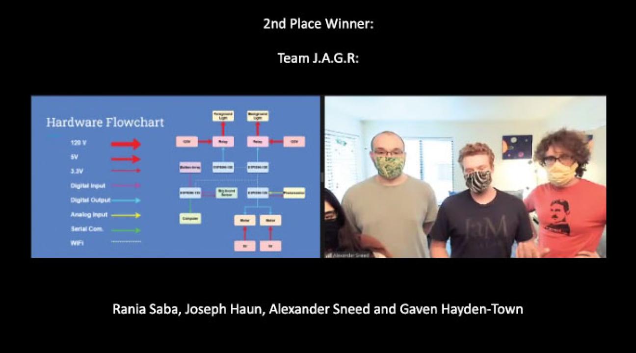 Rania Saba, Joseph Haun, Alexander Sneed and Gaven Hayden-Town