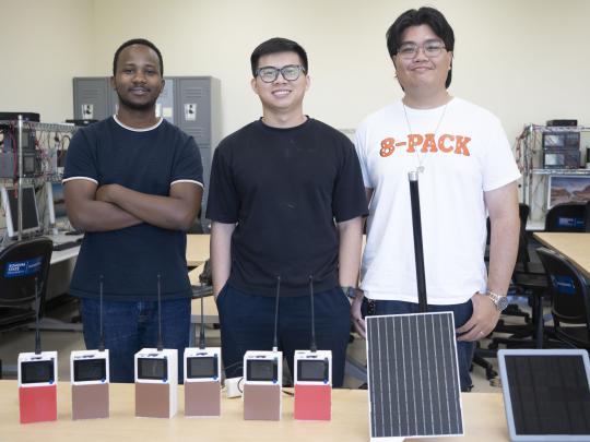 Picture of Students Involved in EmergiNet - Emergency Communication Network Project