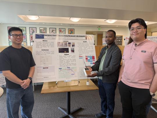 Picture of students from left to right: Duy Pham, Taji Maluli and Vinci Jahniel Aure