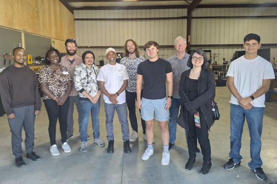Picture of students visiting Reservoir Farms