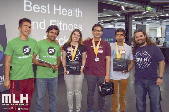 Picture of students involved in the Virtual Doctor Assistant project