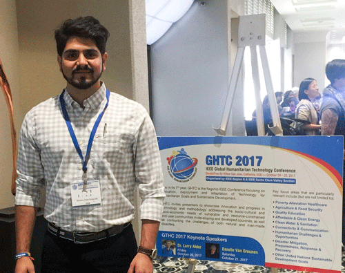 MSCES graduate Student Manthan Gajjar