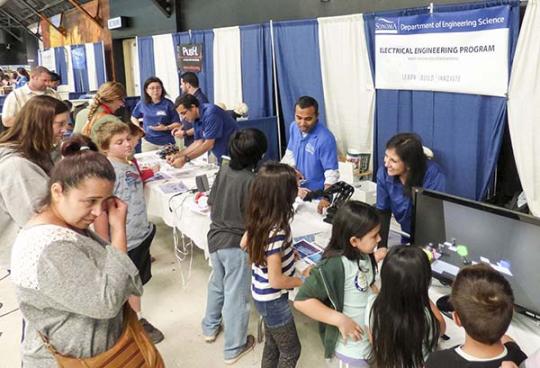 Image of SSU Engineering Participation in Northbay Science Discovery Day