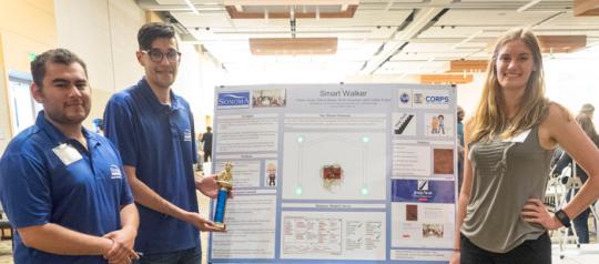 Picture of the Smart Waker Project students 