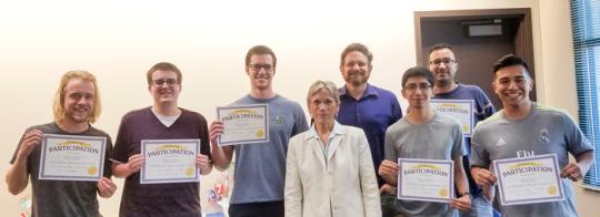 Picture of students attending the 2017 International Research Contest