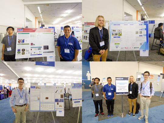 A collage of pictures of students attending the Sensor Expo