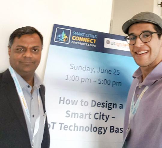 Picture of Shivakumar Mathapathi on the left and David House on the right