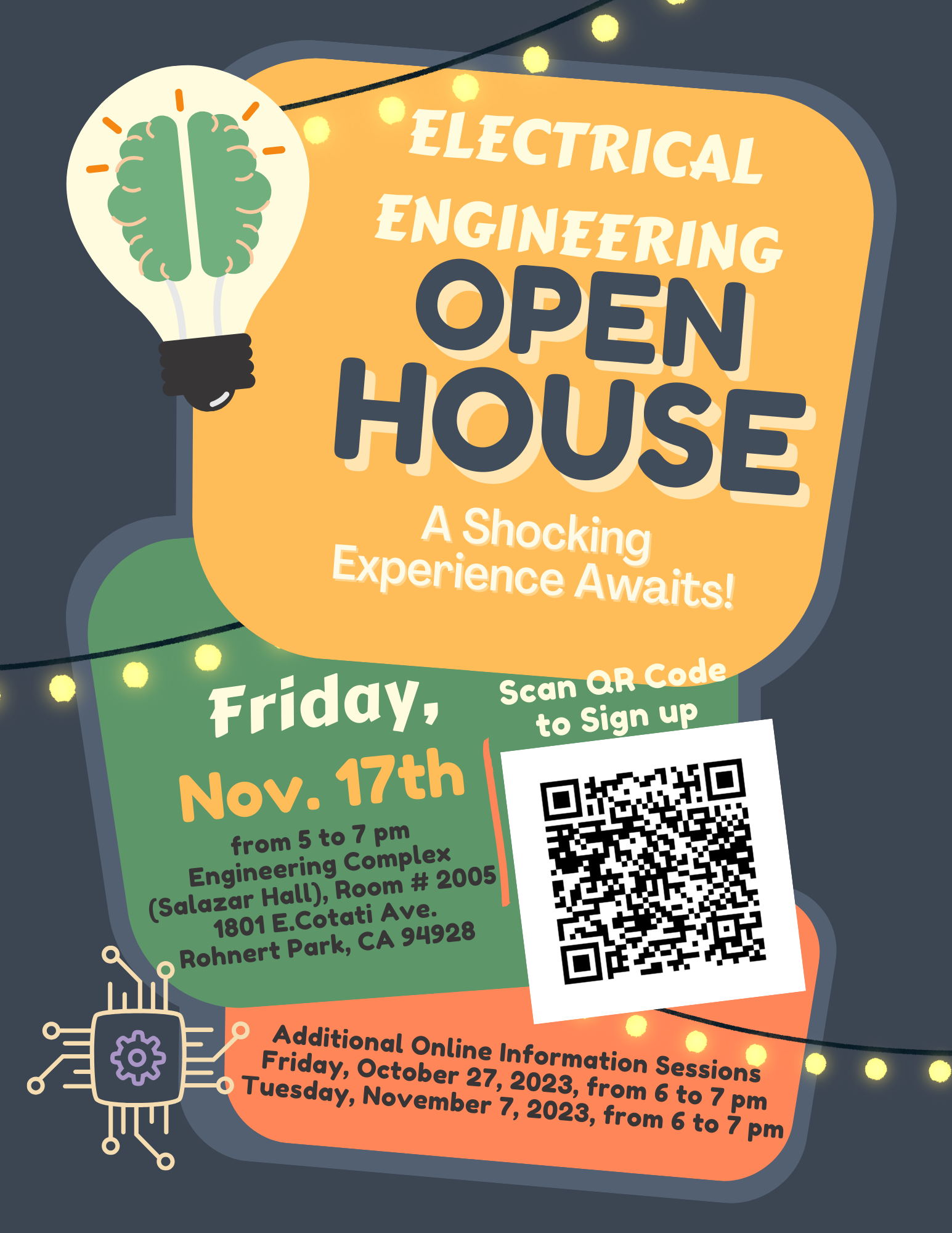 Image of the engineering open house flyer