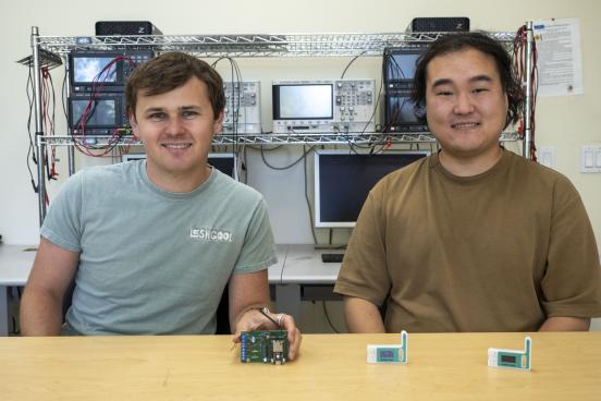 Picture of the two students invloved in the project