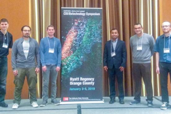 From left to right: James Normantas, Dr. Mohamed Salem, Brandon Russel, Dr. Sudhir Shrestha, Dr. Farid Farahmand and Logan Lawrence