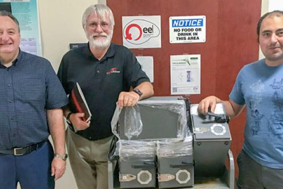 From left to right: Mr. Dino Berardi, Mr. Rob Rowlands and Dr. Mohamed Salem