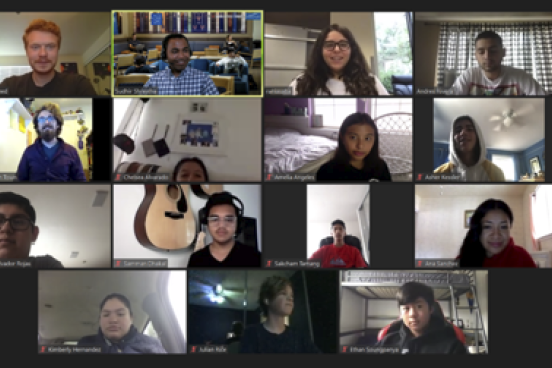 Students, their mentors and faculty pictured