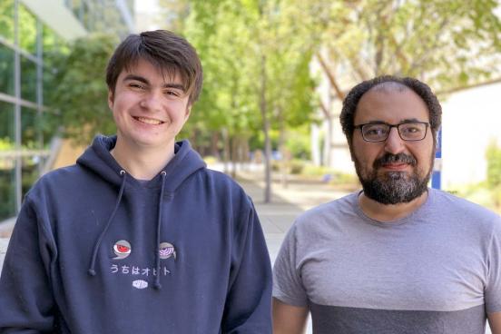 Andrew Wolfe on the left and Dr. Mohamed Salem on the right