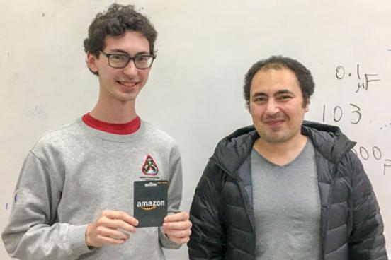 Davis Story on the left and Dr. Mohamed Salem on the right