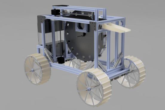 A 3D Model of the EE Team's Mining Robot for NASA Lunabotics - 2021