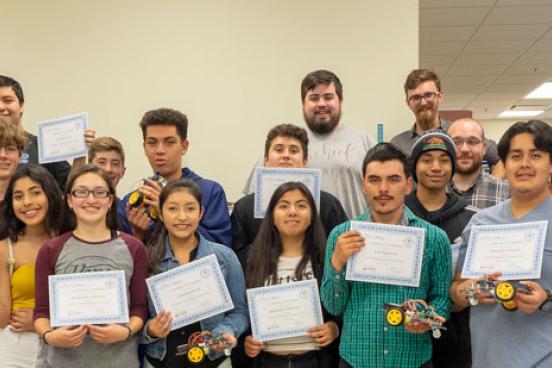  Summer Camp Participants (First Group) Along with Their Mentors and Faculty