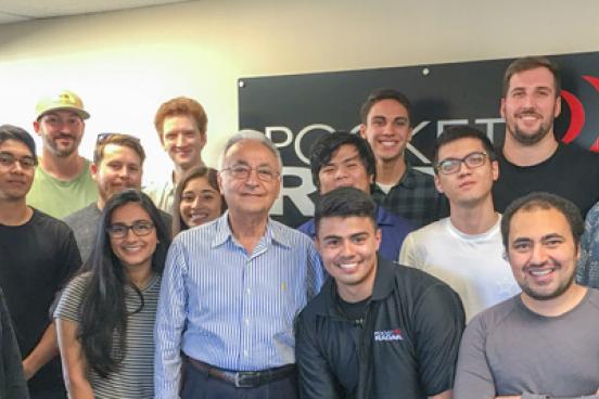From left to right: Olivia Piazza, Jireh Alberto, Ian Furniss, Carter O'Neal Priyanka Khera, Craig McGovern, Taylor Plorin, Dr. Ali Kujoory, Mr. Michael Vargas, Edwin Tran, Brandon Barron, Hao Wu, Kenneth Kleinsmith, Dr. Mohamed Salem and Mr. Chris Stewar