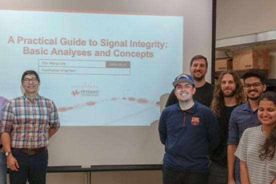 From left to right: Ian Furniss, Mr. John Kikuchi, Mr. Tim Wang Lee, Jorge Munos, Kenneth Kleinsmith, Anthony Aboumrad, Geoff Thomas, Saumya Saxena and Lorin Nimri