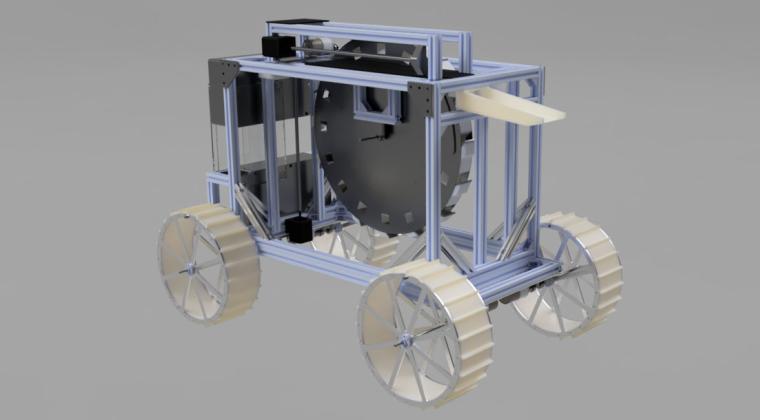A 3D Model of the EE Team's Mining Robot for NASA Lunabotics - 2021