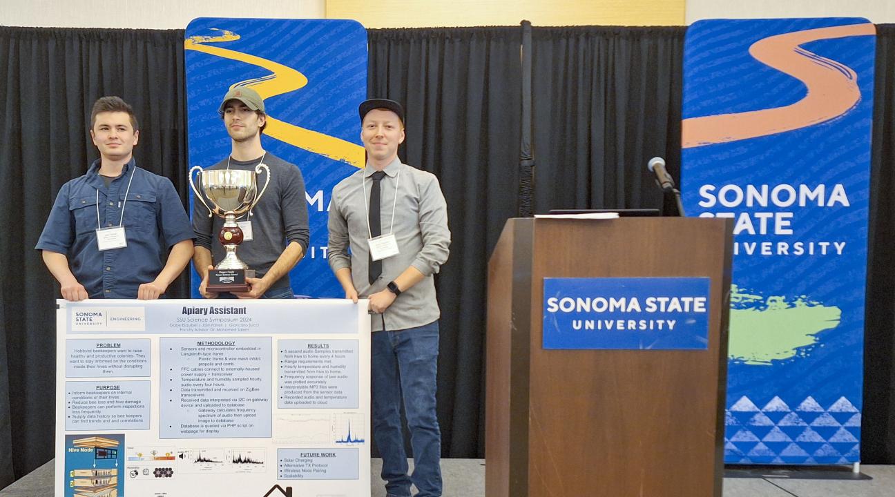 From Left to Right: Josh Farrell, Giancarlo Succi and Gabe Esquibel