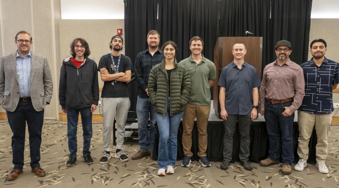 Picture of alumni attending the Expo