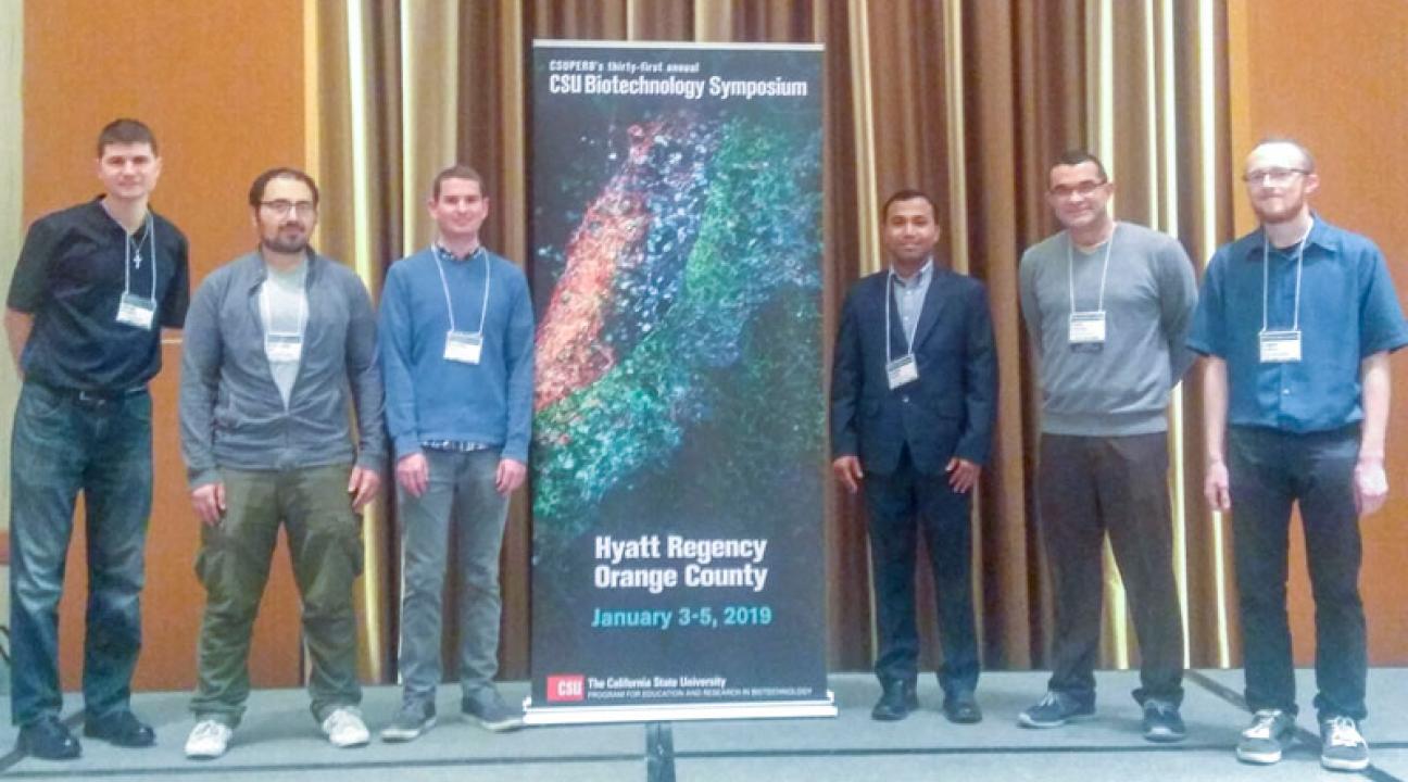 From left to right: James Normantas, Dr. Mohamed Salem, Brandon Russel, Dr. Sudhir Shrestha, Dr. Farid Farahmand and Logan Lawrence