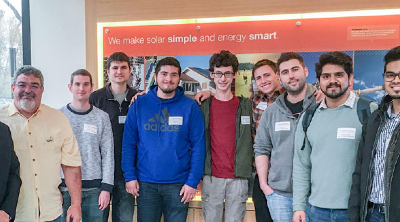 From left to right: Dr. Ali Kujoory, Mr. Mark Baldassari, Brandon Russel, James Normantas, Daniel Gil, David Story, Jonah Baumgartner, Gunnar Scott, Manthan Gajjar and Geoff Thomas