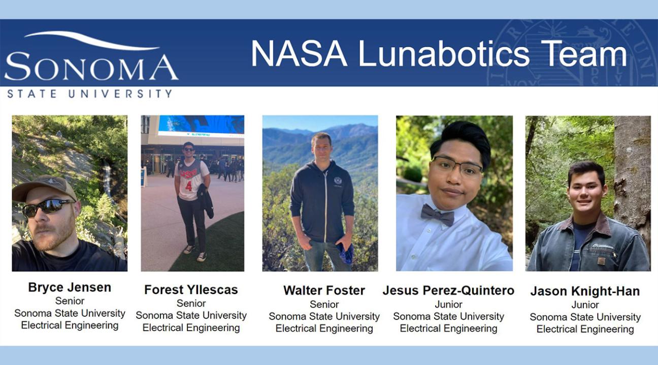 From left to right: Bryce Jensen, Forest Yllescas, Walter Foster, Jesus Perez Quintero and Jason Knight-Han