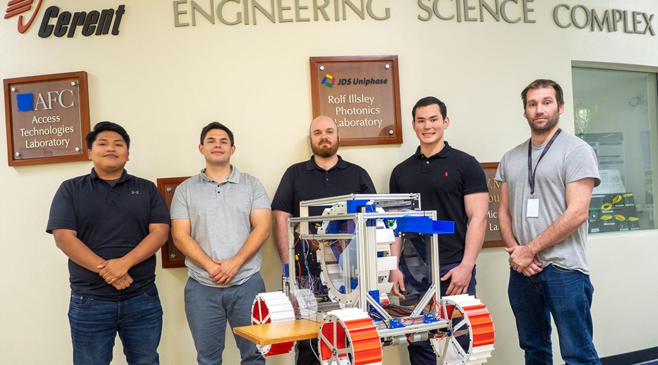 From left to right: Jesus Perez Quintero, Forest Yllescas, Bryce Jensen, Jason Knight-Han and Walter Foster