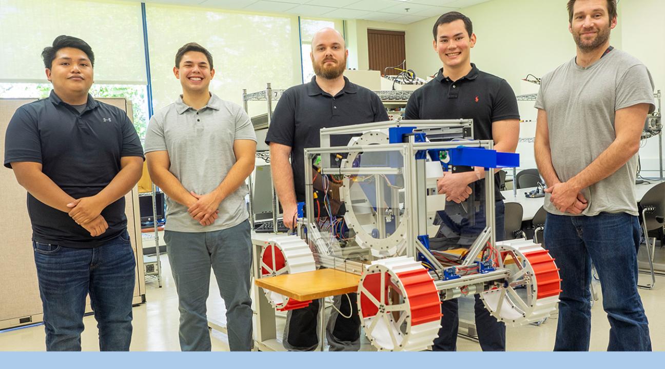 From left to right: Jesus Perez Quintero, Forest Yllescas, Bryce Jensen, Jason Knight-Han and Walter Foster