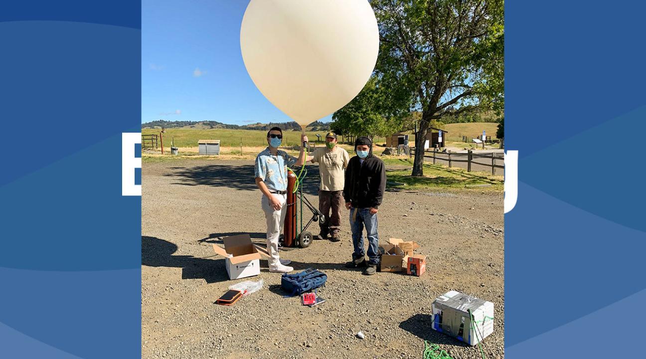 Getting ready to launch, From left to right: Nathan Candler, Ryan Grumich and Andres Rivera