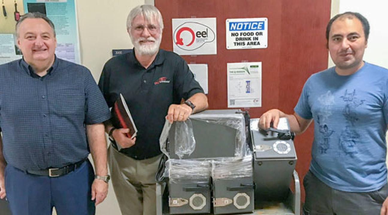 From left to right: Mr. Dino Berardi, Mr. Rob Rowlands and Dr. Mohamed Salem