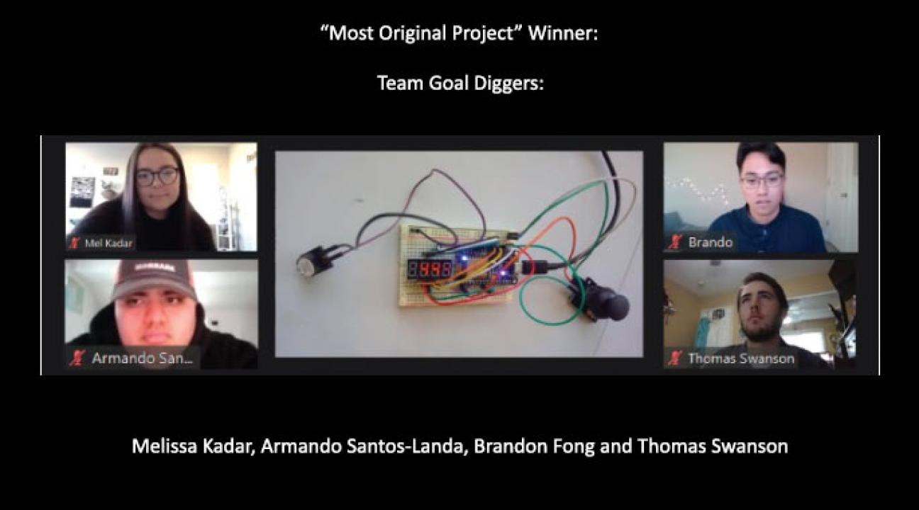 Melissa Kadar, Armando Santos-Landa, Brandon Fong and Thomas Swanson
