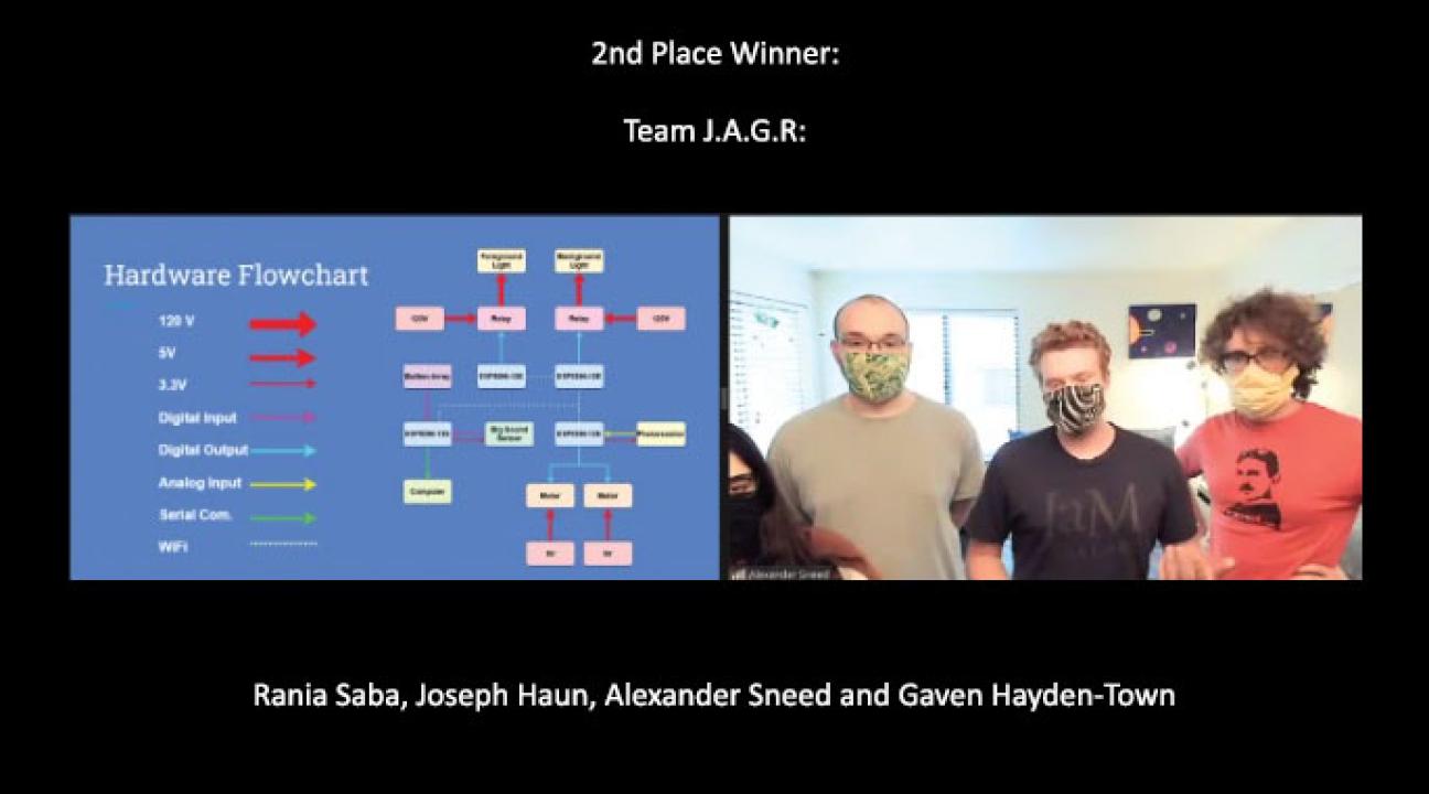 Rania Saba, Joseph Haun, Alexander Sneed and Gaven Hayden-Town