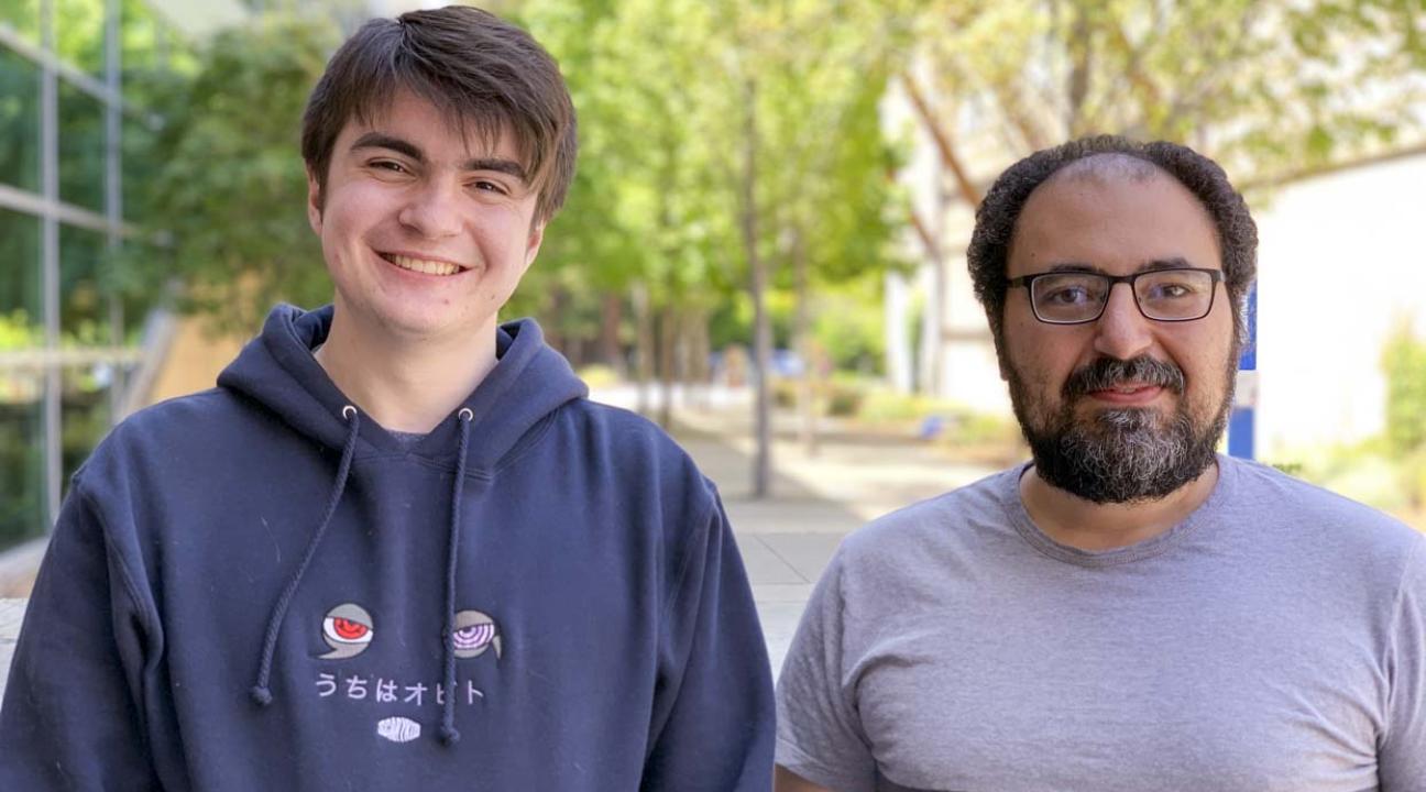 Andrew Wolfe on the left and Dr. Mohamed Salem on the right