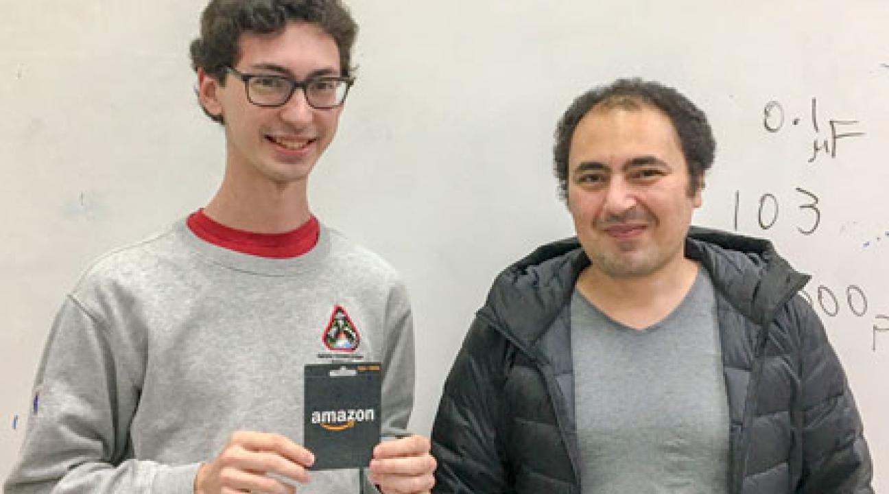Davis Story on the left and Dr. Mohamed Salem on the right