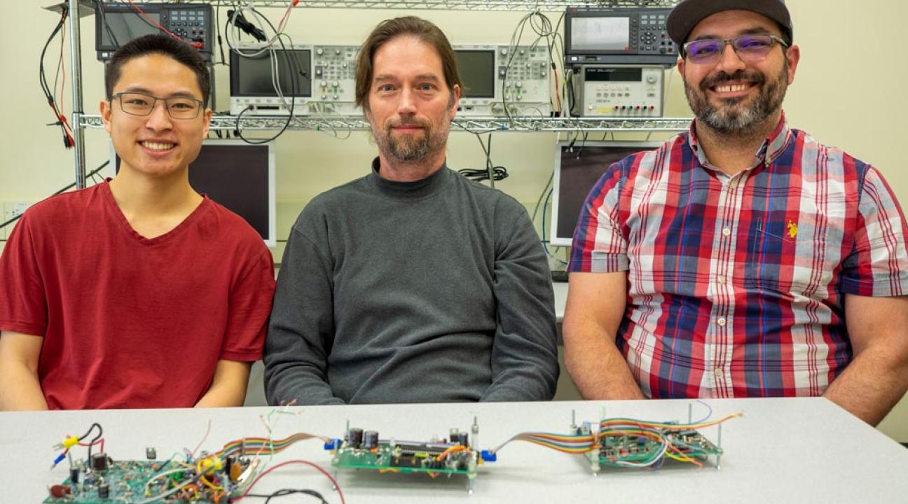 From left to right: David Cheng, Noah Marvin and Nick Davis