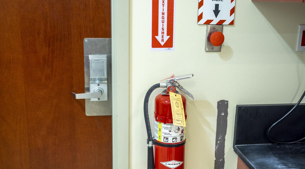 Fire Extinguisher in Salazar Hall 2000
