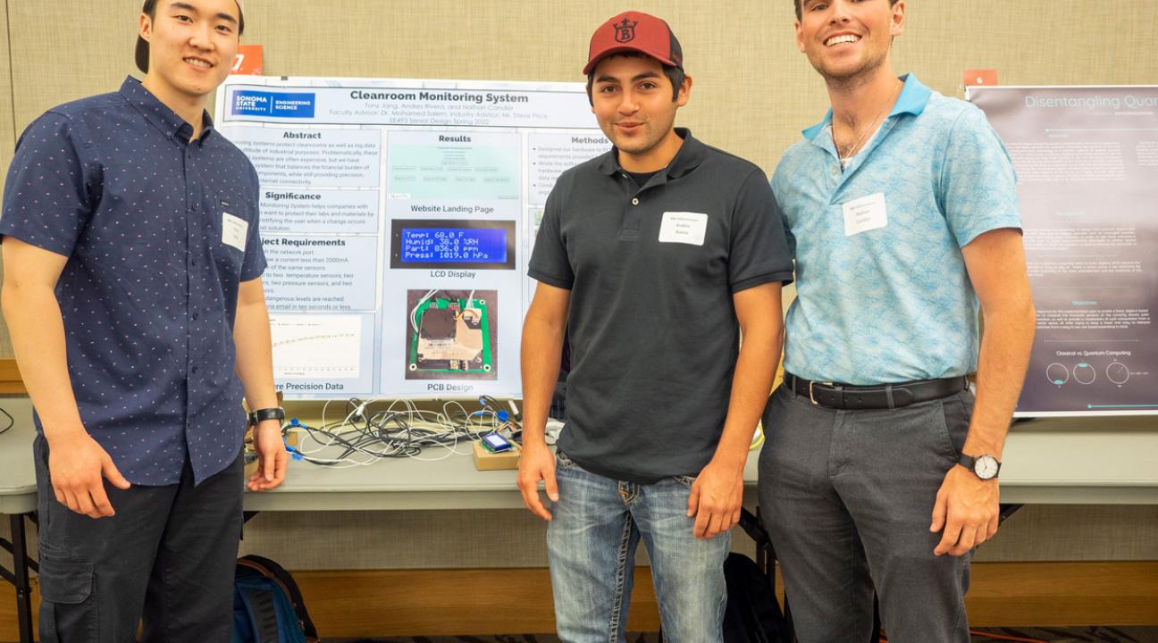 Left to right: Tony Jang, Andres Rivera and Nathan Candler
