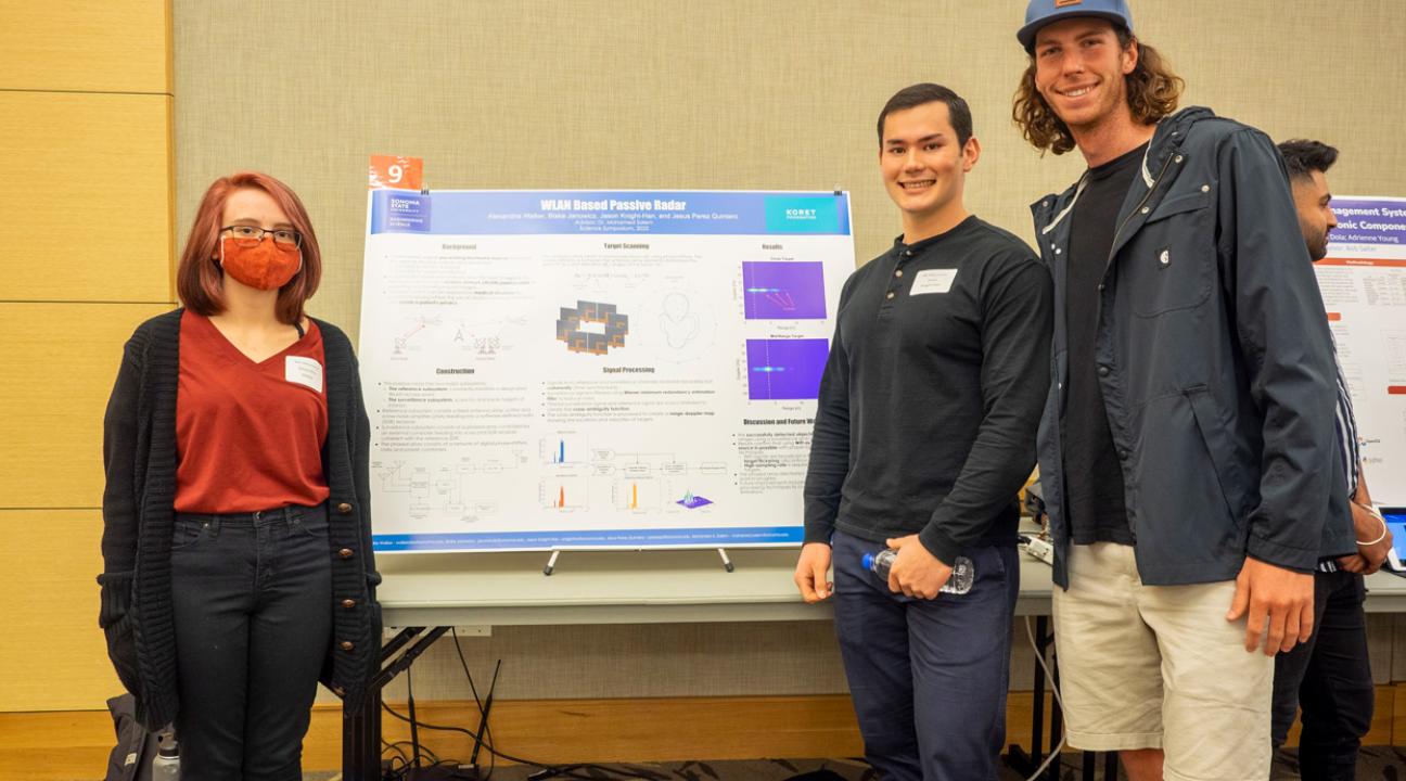 Left to right: Alexandria Walker, Jason Knight-Han and Blake Janowicz