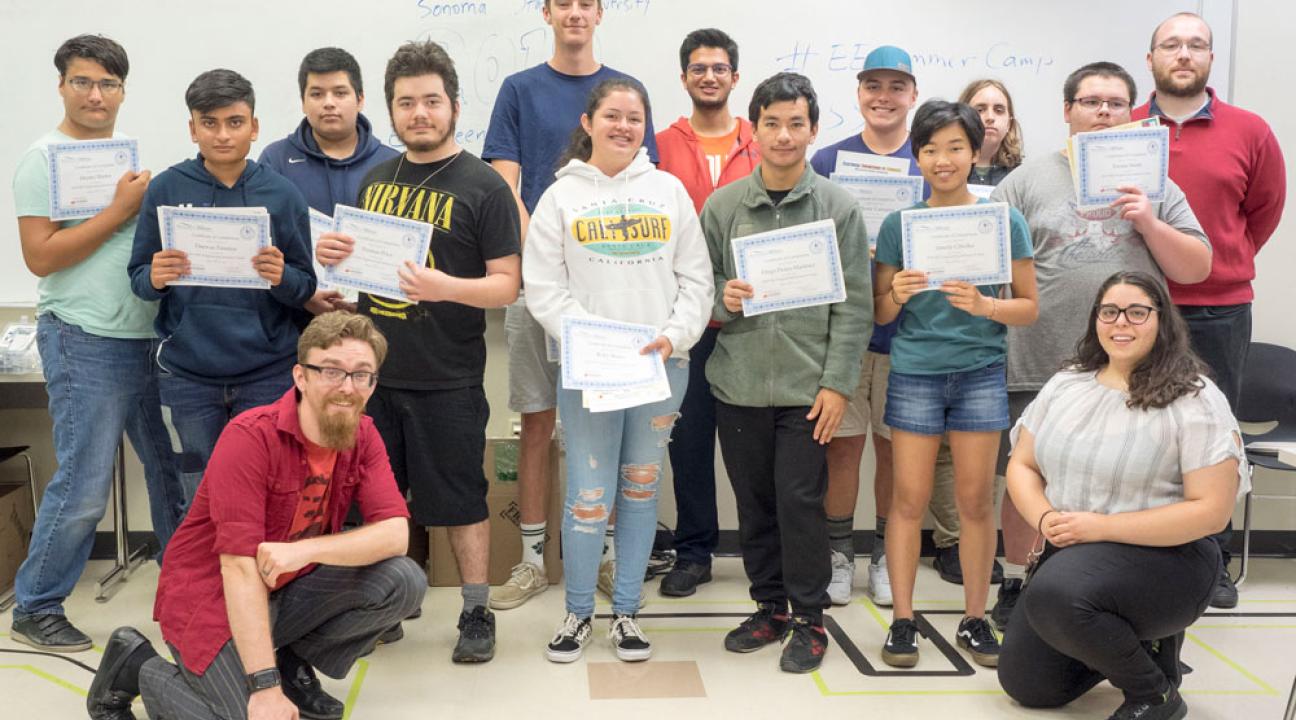  Summer Camp Participants (Second Group) Along with Their Mentors