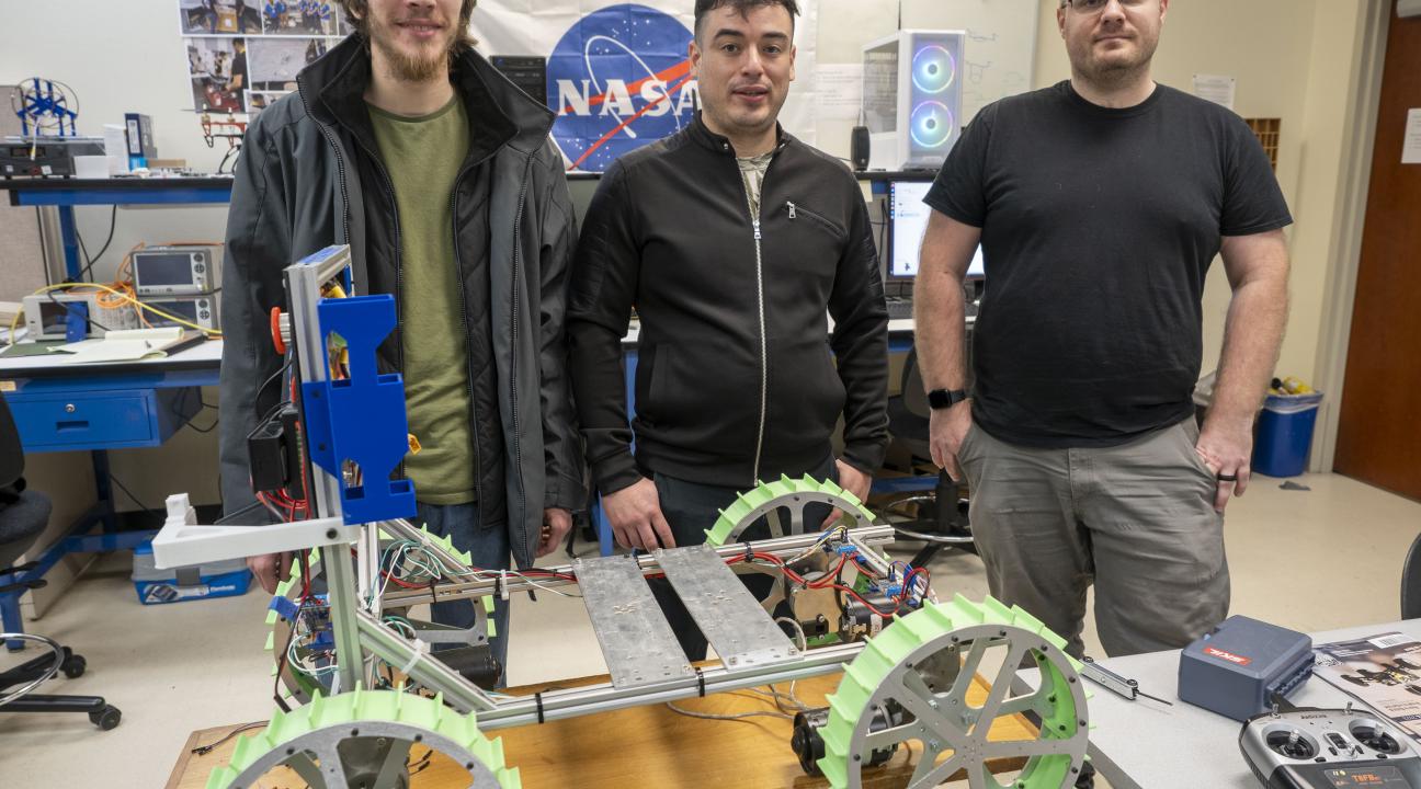 Picture of some of the students involved in NASA Lunabotics