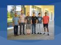 From left to right: Dr. Sudhir Shrestha, Gaven Haden Town, Logan Lawerence, Alexis Buenrostro, Anthony Arjona Pech and 