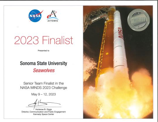 Image of 2023 Finalist Certificate