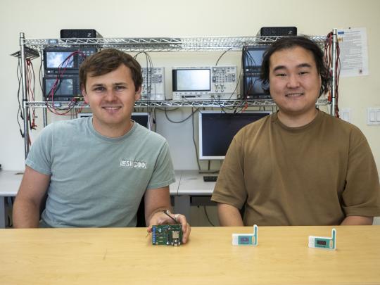 Picture of the two students invloved in the project