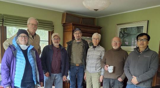 Picture of Huy Nguyen on the right with members of Hacienda neighborhood