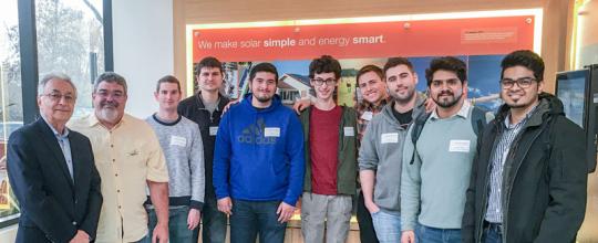 From left to right: Dr. Ali Kujoory, Mr. Mark Baldassari, Brandon Russel, James Normantas, Daniel Gil, David Story, Jonah Baumgartner, Gunnar Scott, Manthan Gajjar and Geoff Thomas