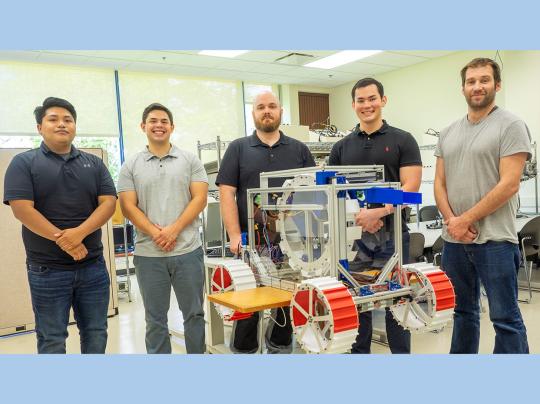 From left to right: Jesus Perez Quintero, Forest Yllescas, Bryce Jensen, Jason Knight-Han and Walter Foster